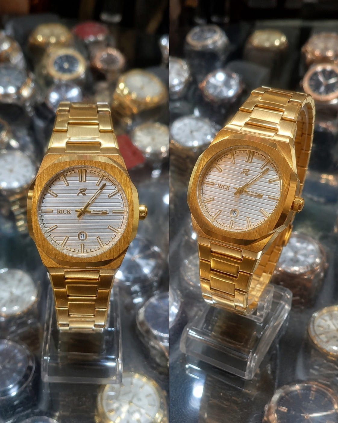 Original RICK Stainless Steel Watch – Date & Time Display | Butterfly Lock | Premium Quality
