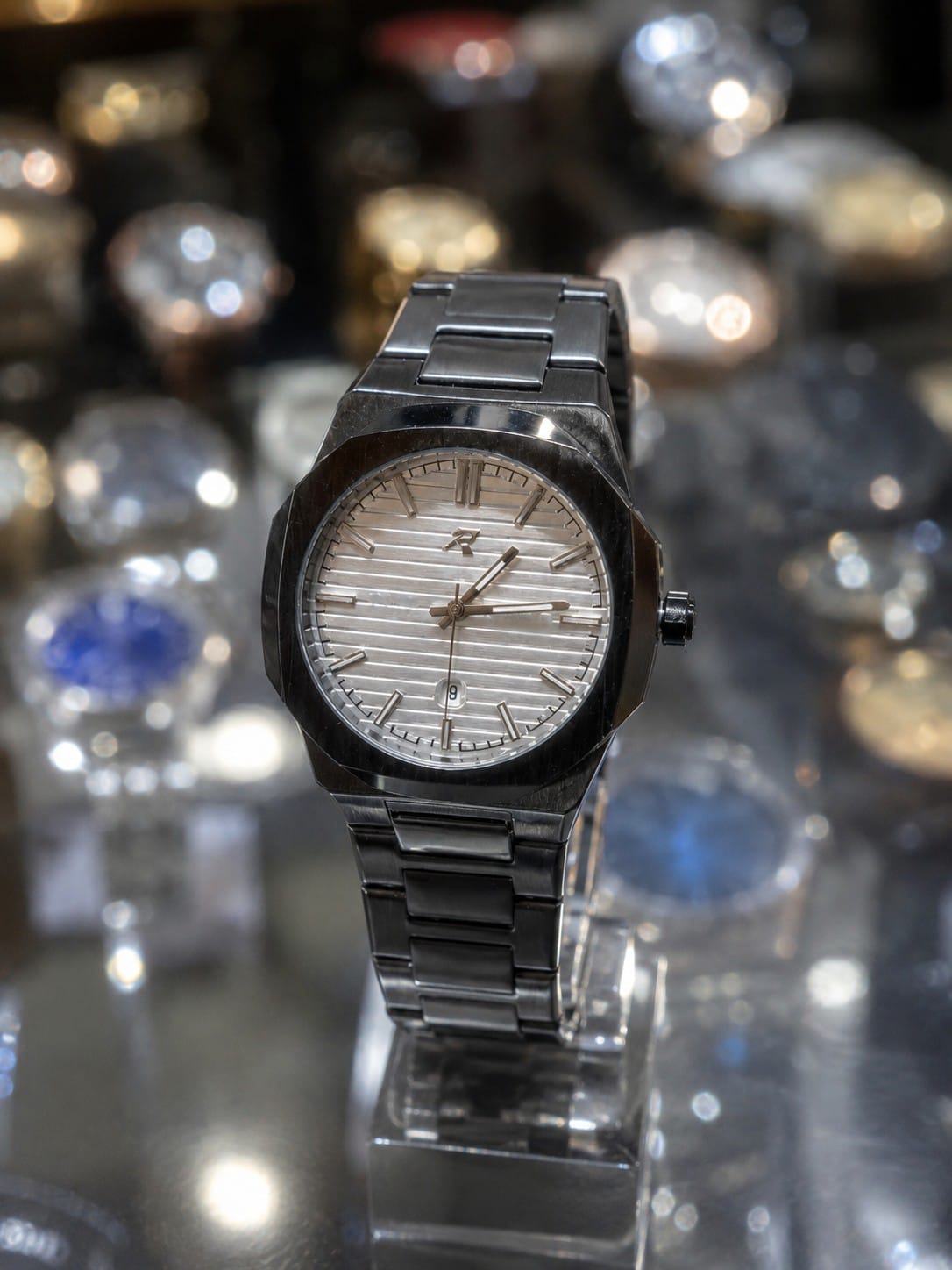 Original RICK Stainless Steel Watch – Date & Time Display | Butterfly Lock | Premium Quality