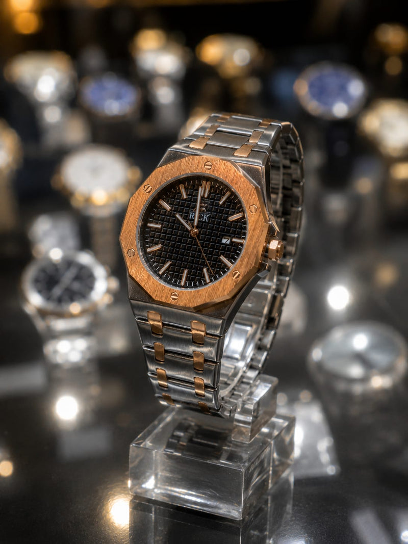 Original RICK Two-Tone Stainless Steel Watch – Butterfly Lock | Luxury Edition
