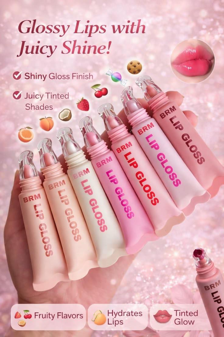 HUDAMOJI 6 PCS LIP GLOSS SET 💋✨